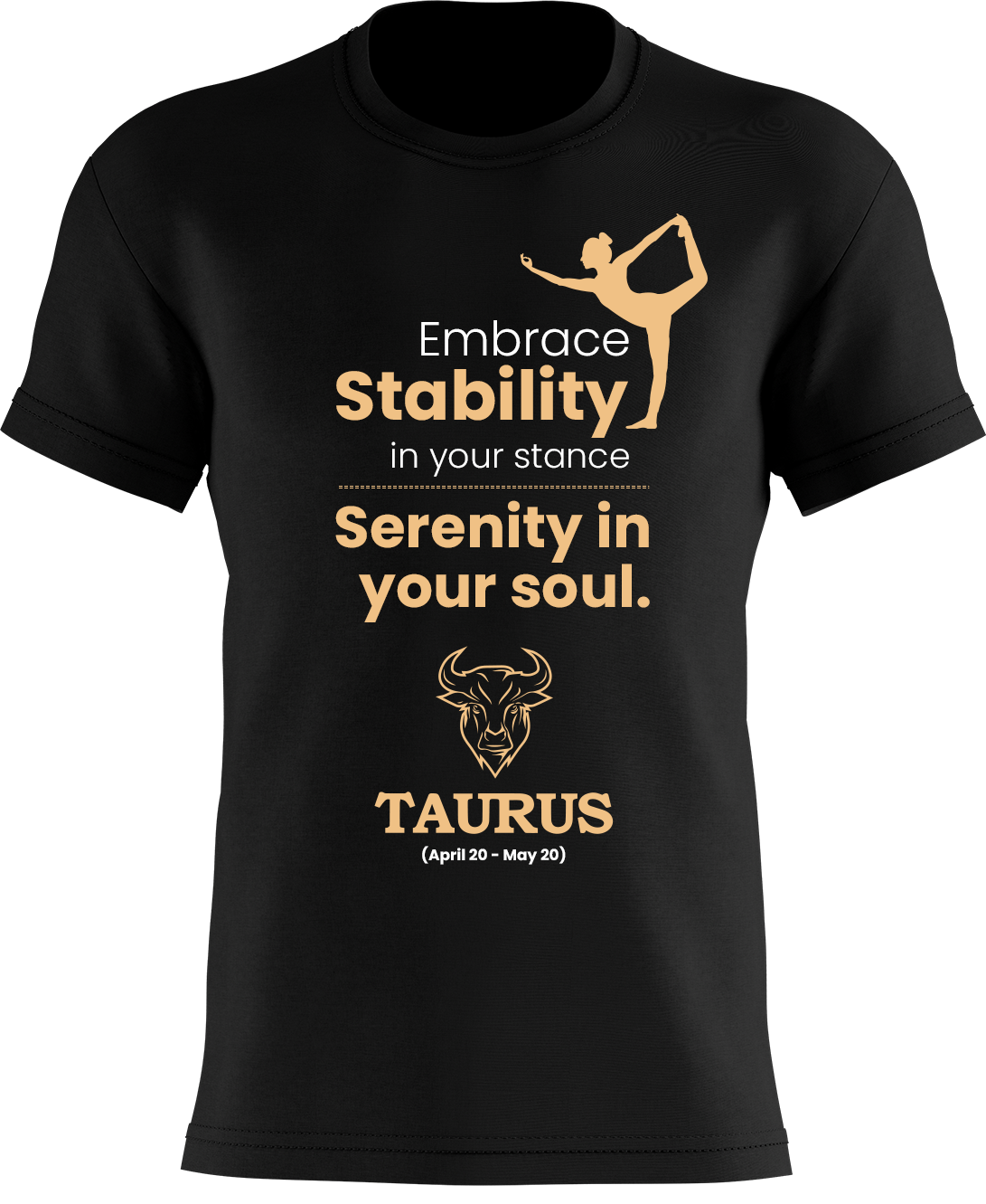 Embrace Stability in your stance serenity in your soul
