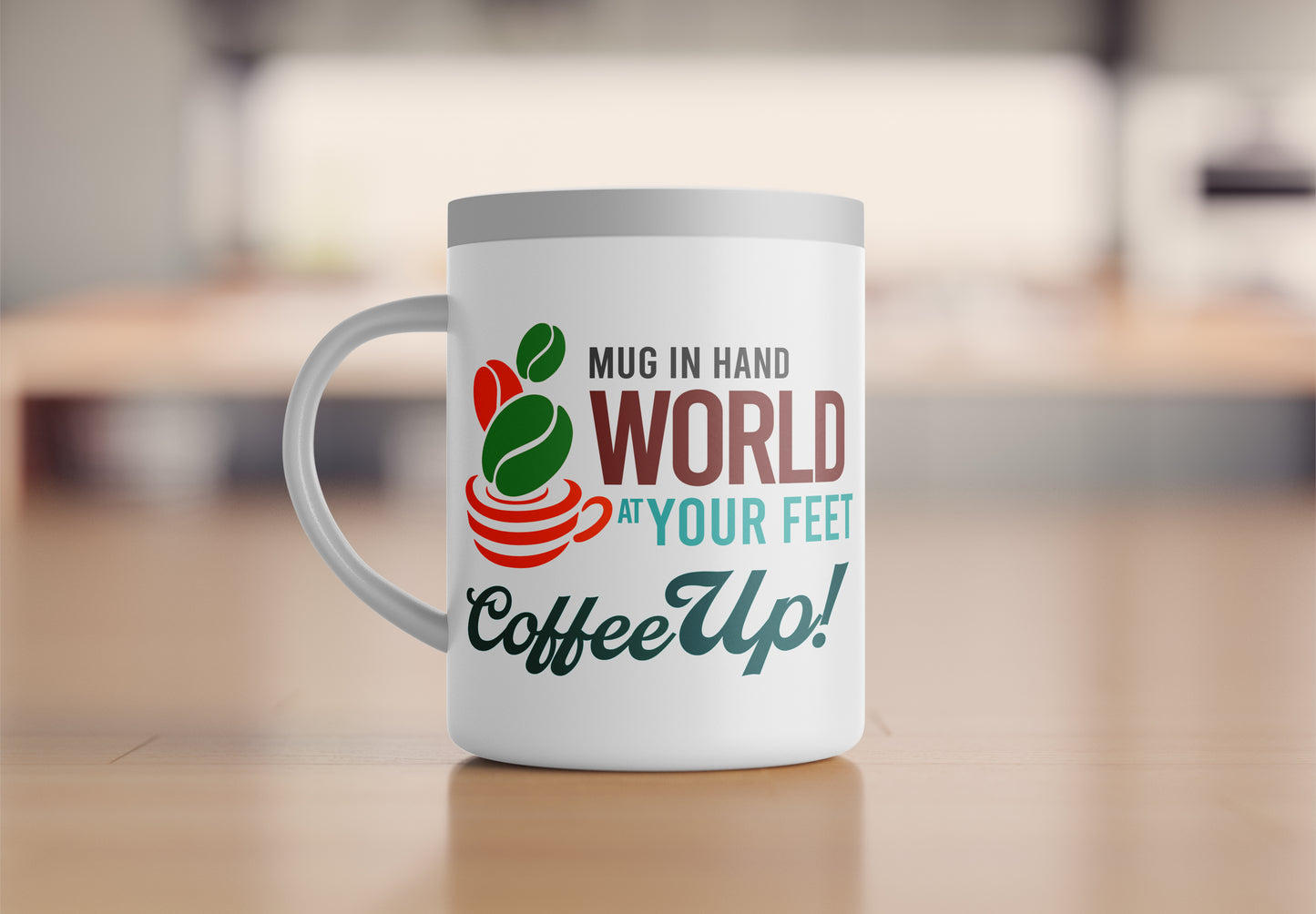 Mug In Hand World Your Feet Coffee Up!