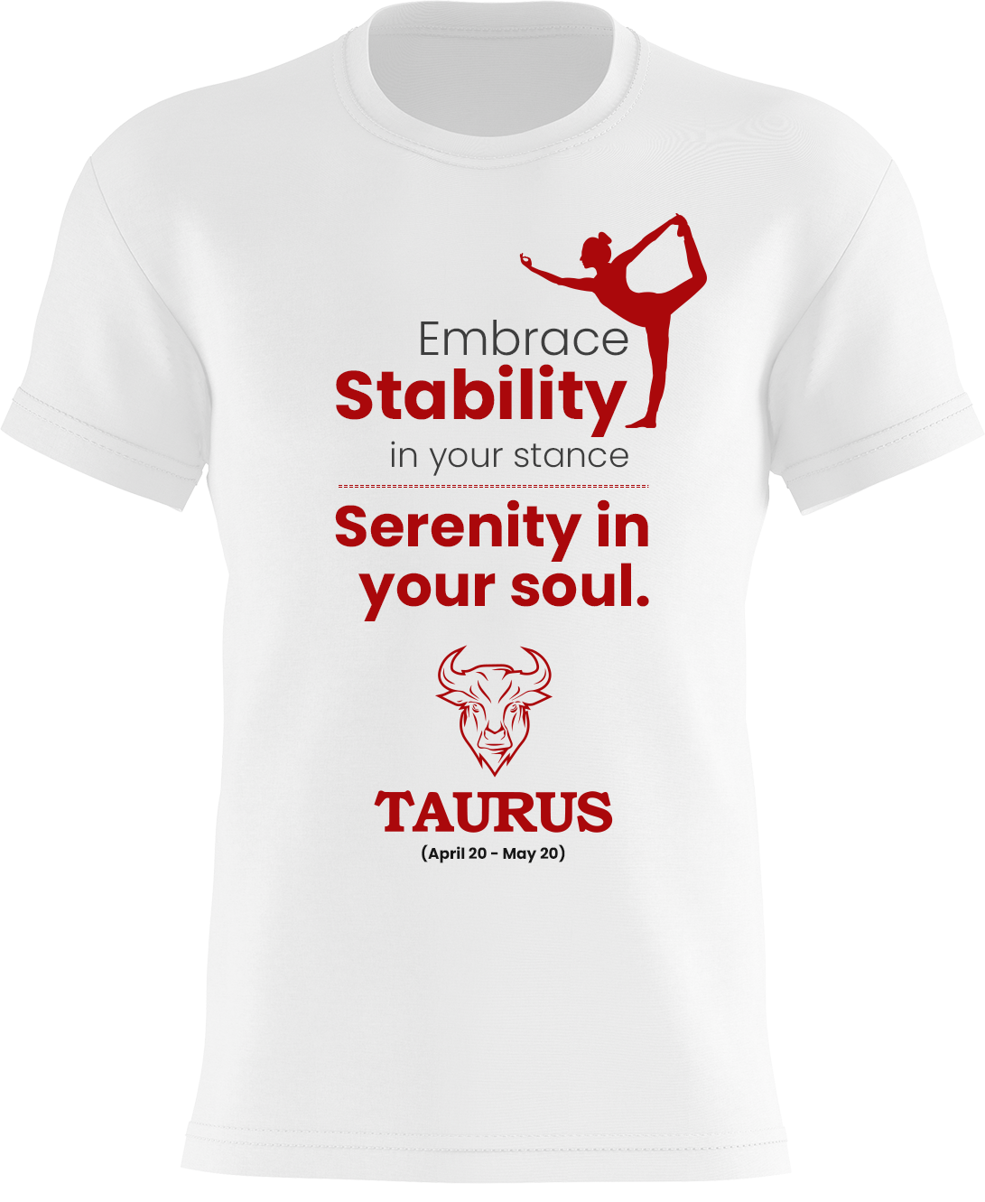 Embrace Stability in your stance serenity in your soul